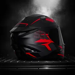steelbird Terminator 2.0 ISI & Dot Certified Full Face Graphic Helmet For Men and Woman Motorbike Helmet image 4
