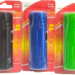 plsupreme ®Premium Quality 3 PCS PL-006 without charger 3W Torch Light|Emergency Light Torch-picture-19