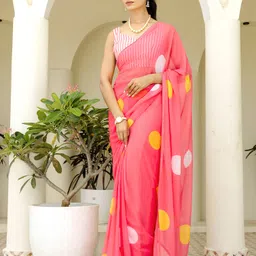 divastri Ready to Wear Printed Bollywood Georgette Saree image 3