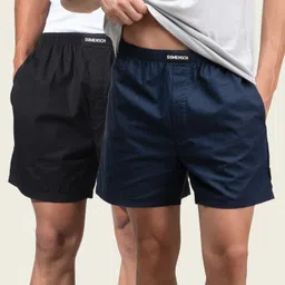 damensch Pack of 2 Cotton Side Pocket Solid Men Boxer-picture-27