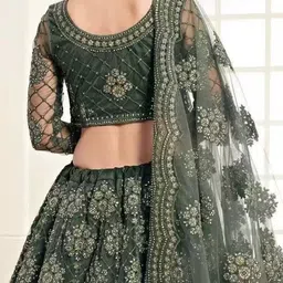 beautypiie Embroidered Semi Stitched Lehenga Choli image 3