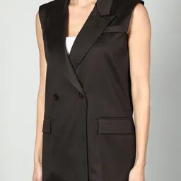 fashion gaiia Women Blazer and Skirt Set Solid Suit image 4
