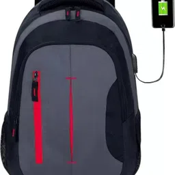 jairaj Large 36 L Laptop Backpack USB Charging Port, Water Resistant (Black)-picture-24