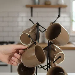 the urban home HM-MOD-001 Cast Iron Glass Holder image 2