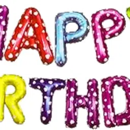 Printed 1Pc 18inch Happy Birthday Letter Foil Balloon for birthday decoration Balloon-image-5