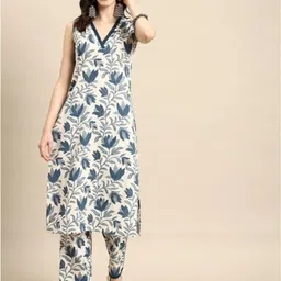 mokshita Women Pure Cotton Kurta Pant Set-picture-12