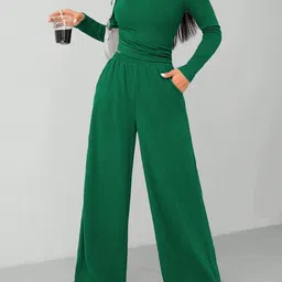 kotty Women Two Piece Dress Green Maxi/Full Length Dress image 3