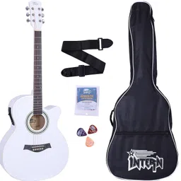 intern INT-P40CEQ-WH Acoustic Guitar Rosewood Rosewood Right Hand Orientation image 3