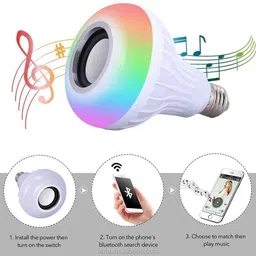 Newness 12 Watt RGB Bulb,Color Changing Disco lights for Home Smart Bulb image 3