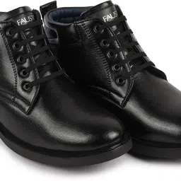 fausto Mid Top Fashion Lace-Up Outdoor Biker Chukka Boots For Men image 2