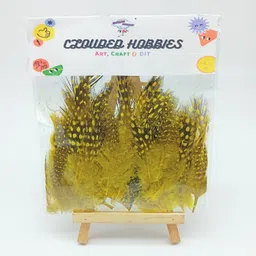 Small Soft Dot Feather Pack of 100 Pieces for Craft Decor DIY (Yellow)-image-46