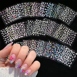 hsnayir Mini Flowers Nail Art Stickers-picture-12