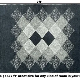 vas collections Grey Chenille Carpet image 2