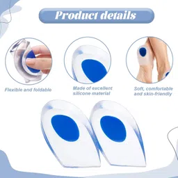 comfortinglives Silicone Gel Heel Cups for Arch & Heel Support (2 Pairs) Heel Support image 3