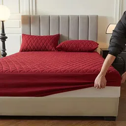 everdecor Fitted King Size Breathable, Stretchable, Waterproof Mattress Cover image 3