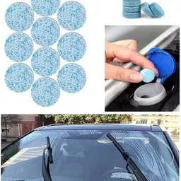 qpk 10PCS/1Set Car Wiper Detergent Effervescent Tab For Washer Windshield Cleaner Liquid Vehicle Glass Cleaner-picture-14