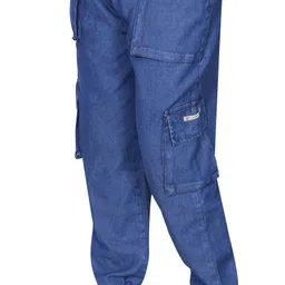 hy fashion Jogger for men Dark blue in denim cloth Men Pyjama image 2