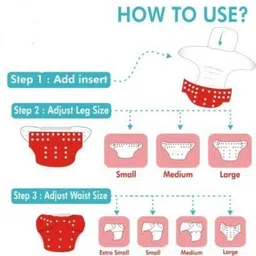 neelmani mitransh traders Reusable Waterproof Cloth Diaper For Babies(0-1 Years) (Pack of 2) image 3