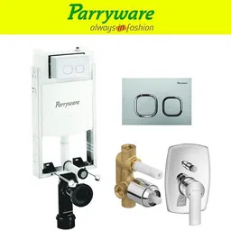 parryware Half Frame Concealed Cistern, with divater body upper crust set of 1 pic 338 Dual Flush Tank-picture-23