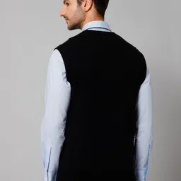 cantabil Men Printed V Neck Multicolor Sweater image 4