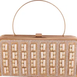 kismat fashion Party Gold Clutch - Mini-picture-27