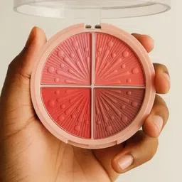 emrika 4 in 1 Multi Shade Blush Palette for Face Makeup ,Matte & Shimmer Finish Highlighter-picture-39