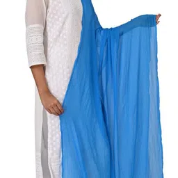 ashoka traders Chiffon Solid Multicolor Women Dupatta image 2