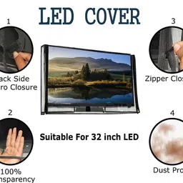GREAT FASHION For Samsung TV , Xiaomi Mi TV , Sony TV , LG TV , Panasonic TV , lloyd TV for 24 inch 65 inch LED/LCD TV - GF_CLEAR_LED24_BA024 image 4
