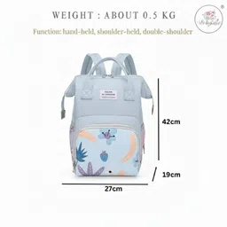 baby holic Baby Diaper Bag for Mothers | Black Maternity Backpack with Teddy Design TRAVELLING DIAPER BAG image 5