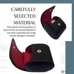 chestkraft Portable Single Watch Case Organiser Box Made in Faux Leather and Suede Watch Box image 4