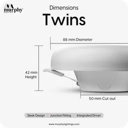 murphy Dual Mode Round LED Light 8W+8W (Cool White + RGB, PACK OF 6) Ceiling Light Ceiling Lamp image 3