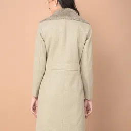 crimsoune club Polyester Solid Coat For Women image 2