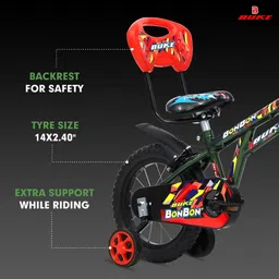 buke BONBON 14T Kids Cycle with training wheels and V Brake for 2 to 4 Years age 14 T (inch) Road Cycle image 5