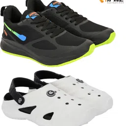 Birde New Memory Foam Combo Pack of 2 Gym, Outdoor, Running Shoes With Clogs Walking Shoes For Men-picture-38