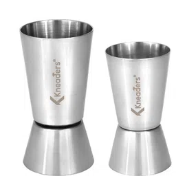 Double Sided Peg Measure Jigger (15-30 ml 20-40 ml 25-50 ml 30-60 ml) - Set of 4 - Piece Bar Set-image-5