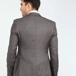 park avenue Men Self Design Single Breasted Formal Blazer image 4