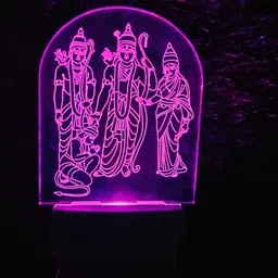 shayona Shree Ram Darbar LED Plug-in Night Lamp | Lord Ram, Sita, Lakshman & Hanuman Night Lamp-picture-44