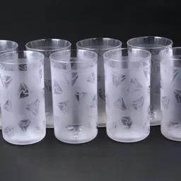 sorath (Pack of 8) Premium Look Crystal Clear Transparent Water & Juice (pack8) Glass Set Water/Juice Glass-picture-18