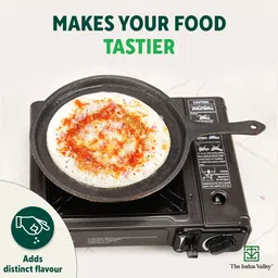 the indus valley Pre-Seasoned Small Cast Iron Tawa for Dosa/Chapathi - 10 inch Tawa 25.7 cm diameter image 3