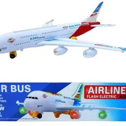 mega star Plastic Airbus A380, Pack of 1, White Toy for Kids-picture-14