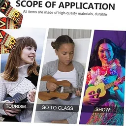 imaginea Guitar Strap with Hanger, 5 Colorful Picks for Electric, Acoustic Guitar Polyester Strap image 4