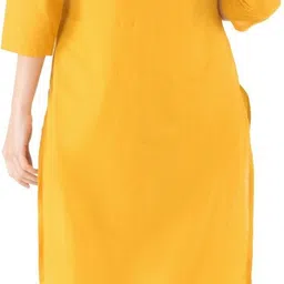 ksharaa Women Embroidered Cotton Blend Straight Kurta image 4