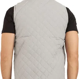 elanhood Men Solid Quilted Jacket image 2