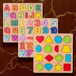 vhd Wooden Alphabet Number & Shape Learning Puzzle Board for Kids WPP3-picture-17