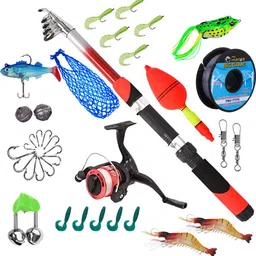 ipl Complete Angler's Arsenal: 7ft (210cm) Fishing Rod & Reel Combo with All-Inclusive Tackle Kit Multicolor Fishing Rod-picture-23