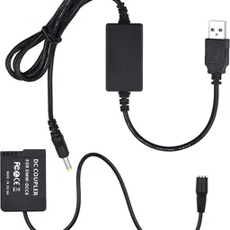 FOTON POWER NP-FW50 Dummy Battery + DC Power Bank (5V 2A) USB Adapter Cable Replacement Camera Battery Charger image 3