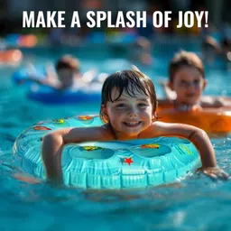 slovic Swimming Anti-Flip & Safe Swimming Pool Tube Ring For Kids | Swim Floatation Belt image 4
