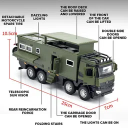 magicwand 1:24 Die-Cast Metal Nomadisen Monster Truck with Openable Doors,Lights image 2