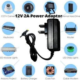 TechSupreme Pack of 2 12V 2A Power Adaptor, Power Supply Ac Input 100-240V Dc Output 12Volt 2Amps Worldwide Adaptor 120 W Adapter image 2