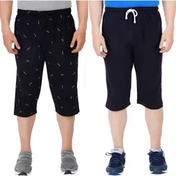 guide Printed, Solid Men Three Fourths-picture-26